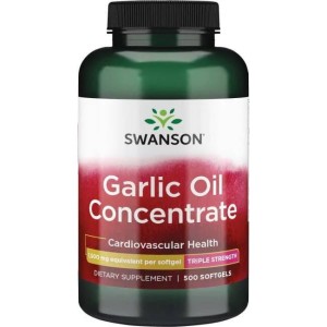 Swanson czosnek Garlic oil (olej czosnkowy)- 1500mg/500kaps