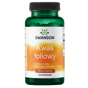 Kwas foliowy- 800mcg/250kaps