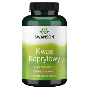 Swanson Kwas kaprylowy- 600mg/60kaps 