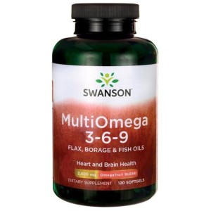 Swanson Multiomega 3-6-9- 120 kaps omega  EPA DHA
