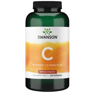 Swanson Witamina C 1000 mg z dziką różą - 250kap 