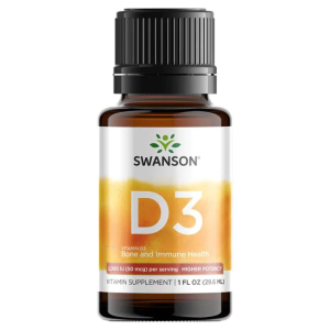 Swanson Witamina D-3 D3 w płynie naturalna