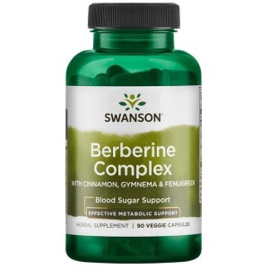 Swanson Berberyna kompleks 90 kaps  Gymnema Fenugreek