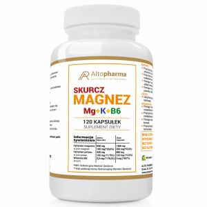 Altopharma  MAGNEZ SKURCZ Mg + K + B6 FORTE PRODUKT WEGE 120 kapsułek