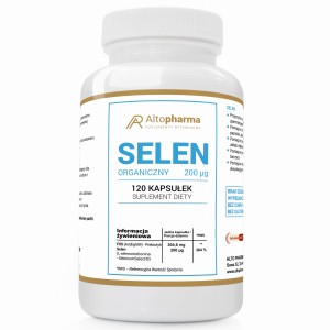 Altopharma  SELEN ORGANICZNY 200µg L- Selenometionina PRODUKT WEGE 120 kapsułek