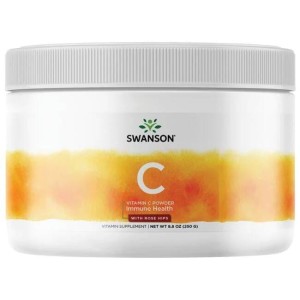 Swanson Witamina C z dziką różą 250 gram   dzika róża