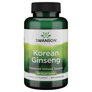 Swanson Ginseng - Żeń-Szeń 250mg 300 kaps Żeń Szeń korean