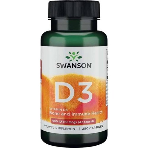 Witamina D-3  D3 400 IU / 250 kaps cholekalcyferol 10mcg