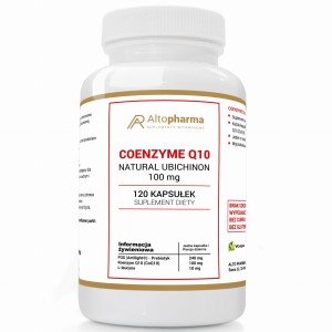 Alto pharma KOENZYM Q10 FORTE 100mg CoQ10 UBICHINON PRODUKT WEGE 120 kapsułek