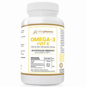 Alto pharma OMEGA 3 FORTE GOLD EPA330 DHA220 + WITAMINA E 90 kapsułek miękkich (Softgel)