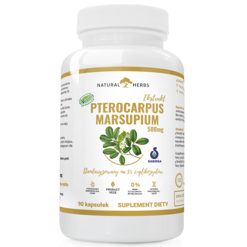 Alto pharma Pterocarpus Marsupium Ekstrakt 500mg REGULACJA POZIOMU CUKRU 90 kapsułek