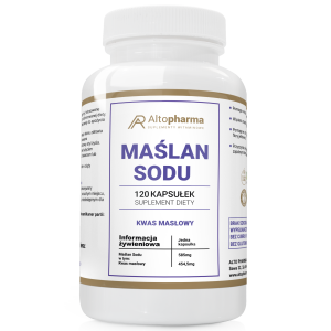 Alto pharma Maślan Sodu 585mg Jelita KWAS MASŁOWY 120 kapsułek