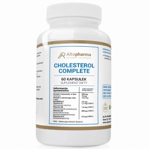 Alto pharma CHOLESTEROL COMPLETE MONAKOLINA K B1 B6 B9 B12 PRODUKT WEGE 60 kapsułek