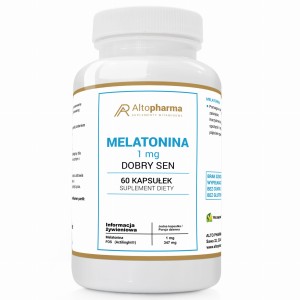 Alto pharma MELATONINA 1mg DOBRY SEN PRODUKT WEGE 60 kapsułek