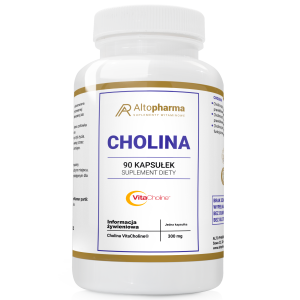 Alto pharma Cholina VitaCholine 300mg LEPSZA PAMIĘĆ KONCENTRACJA REFLEKS VEGE 90 kapsułek
