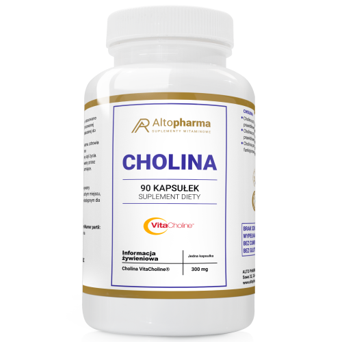 Alto pharma Cholina VitaCholine 300mg LEPSZA PAMIĘĆ KONCENTRACJA REFLEKS VEGE 90 kapsułek