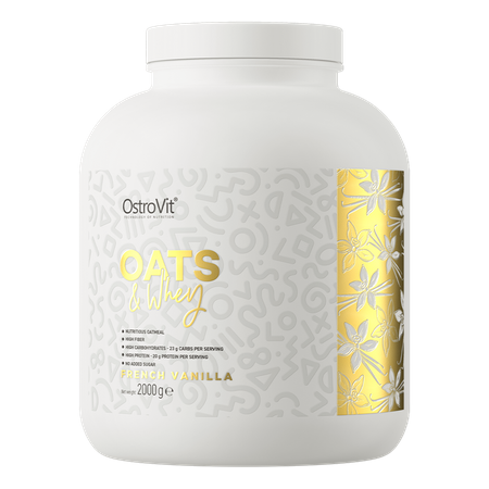OstroVit OATS & Whey 2000 g francuskiej wanilii Mieszanka owsa z białkiem serwatkowym