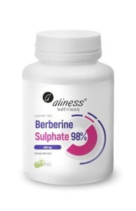 ALINESS  Berberine Sulphate 98% 400 mg x 60 vege caps berberyna
