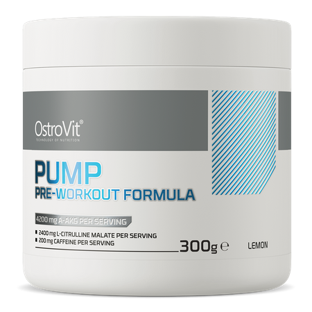   Ostrovit PUMP Pre-Workout Formula 300 g cytrynowy tauryna aakg alanina