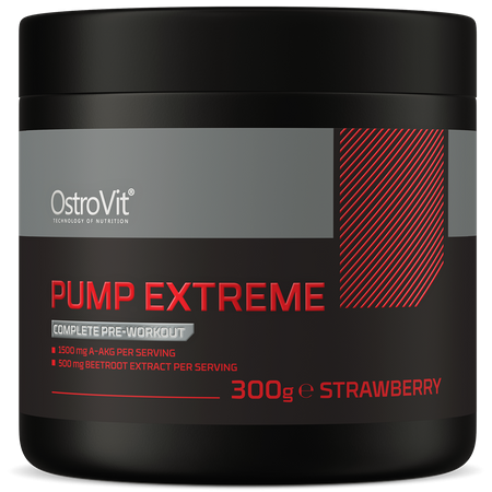    Ostrovit Pump Extreme 300 g truskawkowy Kofeina AAKG