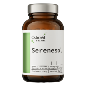 OstroVit Serenesol 60 kapsułek Gaba l-teanina Ashwagandha Różeniec