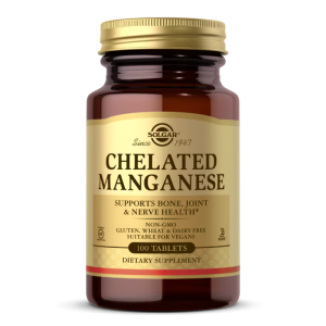 Solgar, Chelated Manganese, 100 Tablets