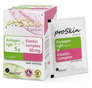 Aliness Kolagen rybi 5 g + Elastin 50 mg Complex x 30 saszetek Elastyna
