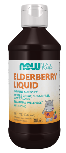 NOW Foods Elderberry Liquid for Kids Czarny bez w płynie dla dzieci