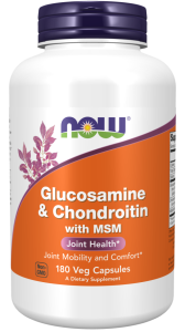 NOW Foods Liquid Glucosamine & Chondroitin with MSM Glukozamina Chondroityna w płynie 437ml