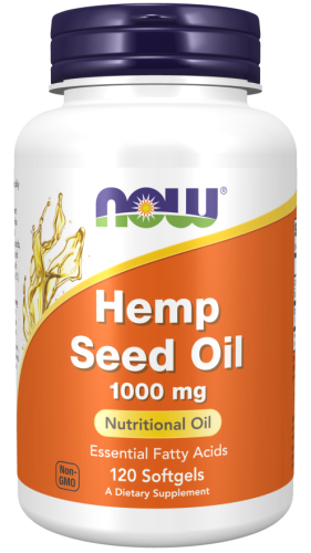 NOW Foods Hemp Seed Oil 1000 mg Softgels Olej z nasion konopi