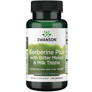 Swanson Berberine plus Berberyna Gorzki melon ostropest