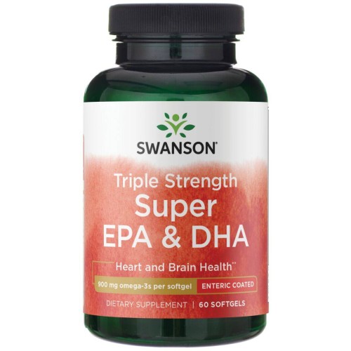 Swanson Triple Strength Super EPA & DHA 900 mg kwasy omega-3 60 szt.