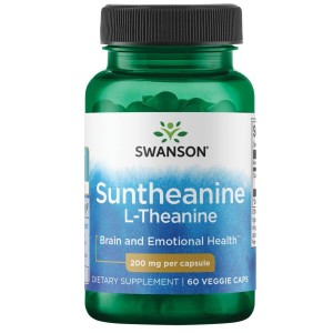 Swanson L-teanina 200mg 60kaps