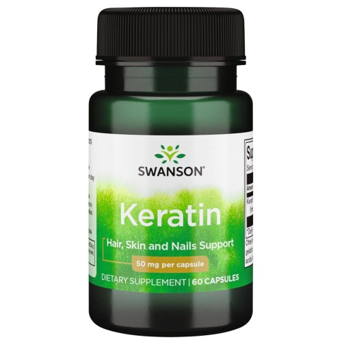 Swanson Keratin (Keratyna) 50mg 60 kaps