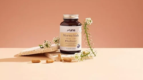 UNS MORWA BIAŁA + BIOPERINE 60 vege kaps.