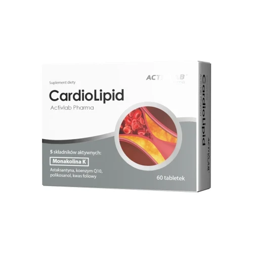 Activlab CardioLipid Czerwony ryż Algi Polikosanol Q10