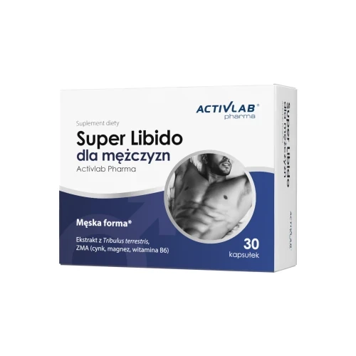 Activlab Super Libido dla mężczyzn Tribulus Magnez Cynk B6