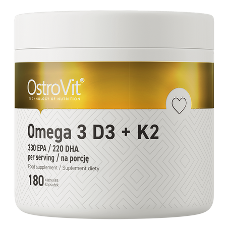 -60% OstroVit Omega 3 D3+K2 180 kapsułek (1)   wyprzedaz ważność 09.11.2026
