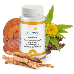 Dr Jacobs Silne nerwy Różeniec Ashwagandha Reishi, B1, B5