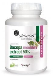 ALINESS  Bacopa monnieri extract 50%, 500 mg