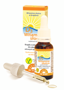 Witamina D3 w kroplach 20ml Dr Jacobs