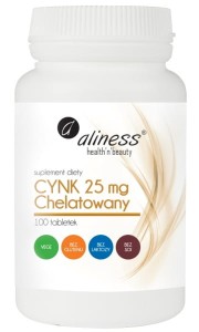 Aliness Cynk chelatowany 15 mg/100tab