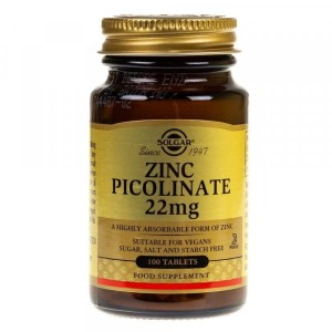 Solgar Cynk Pikolinian 22 mg - 100 tabl