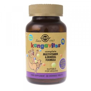 Solgar Kangavites witaminy dla dzieci (smak jagodowy) - 60 past