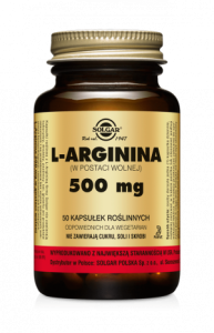 Solgar L-arginina 500 mg 50 kaps