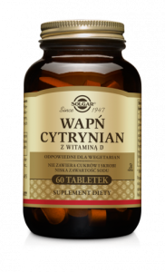 Solgar Wapń cytrynian z witaminą D