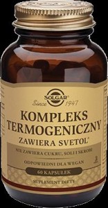 SOLGAR KOMPLEKS TERMOGENICZNY 60 KAPS SVETOL CHOLINA BIOPERYNA PIEPRZ