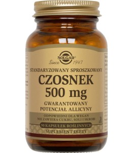 SOLGAR STANDARYZOWANY CZOSNEK ORGANICZNY 90 KAPS