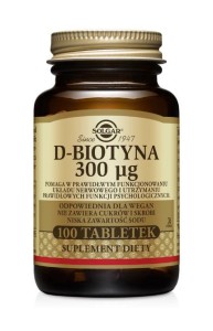 SOLGAR D-BIOTYNA 300UG 100 TABL