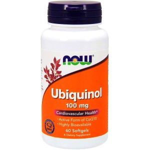 NOW Foods Ubiquinol - ubichinol - 100mg 60 kapsułek